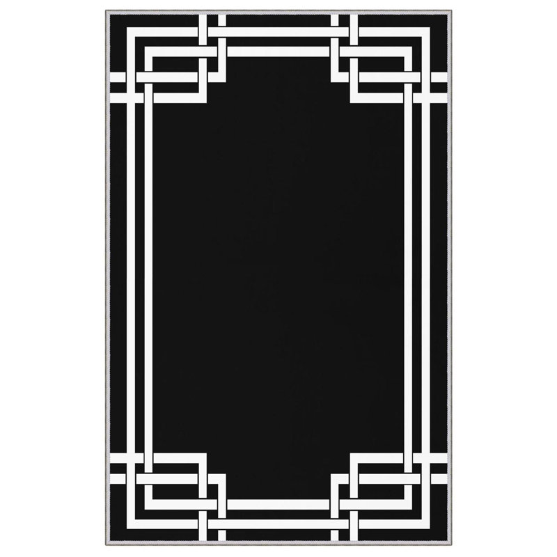 Tapis luxueux, 100% polyester, 23,6 po x 39,4 po | 650 po / m², hauteur de poils de 0,3 po | Antibactérien, envers antidérapant en PVC, lavable à la machine | Impression numérique 3D, parfaite pour le décor du salon et de la chambre à coucher