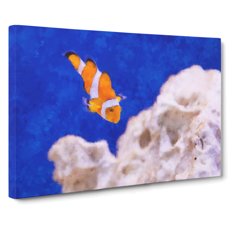 Clownfish Vol.2 - Wrapped Canvas Painting, 35cm H x 50cm W x 3cm D