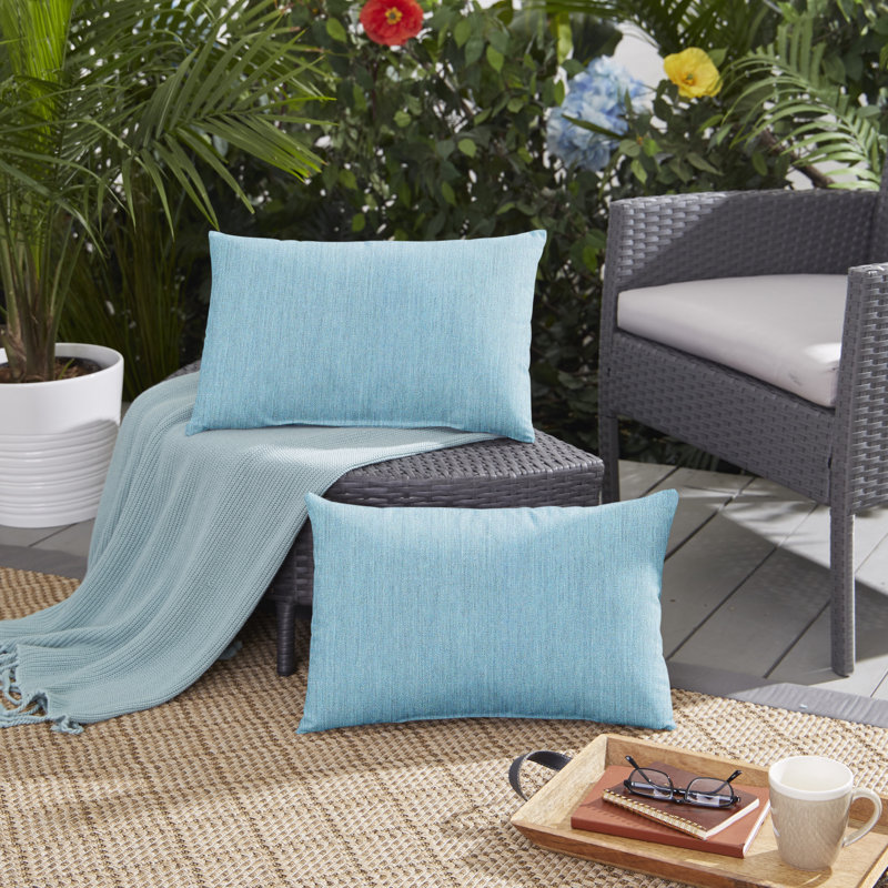 Sunbrella® Outdoor Reversible Throw Pillow, 12" x 24"