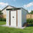 6 ft. x 5 ft. Outdoor Metal Storage Shed with Sliding Doors-123386290-123386291