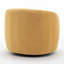 Fauteuil demi-tonneau pivotant en velours Arrun-223861488