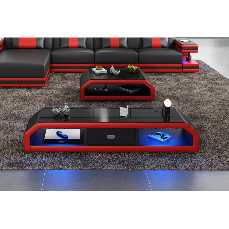 Lightspeed TV Stand for TVs up to 78", Black/Red