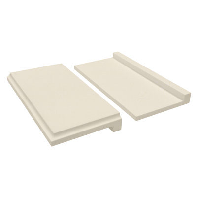 8-in x 4-in x 1-in Solid Surface Shower Shelf Kit, Cameo/Biscuit, 6C77C1F252E84CEDB6E2F405BB11FD71