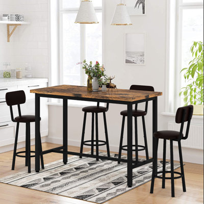 Baufield 4 - Person Four Leg Base Dining Set