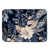 Motif floral bleu