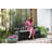 Keter Solana 70 Gallon Durable Resin Outdoor Bench Storage and Organization Deck Box Ideal For Garden Patio Furniture and Supplies-57930074