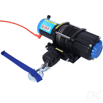 3500 Lb Winch ATV UTV Electric Winch,12V Waterproof Winch Synthetic Rope Trailer Electric Winch With Wired Remote And Wireless Remote For ATV UTV Towing,Boat,Off-Road