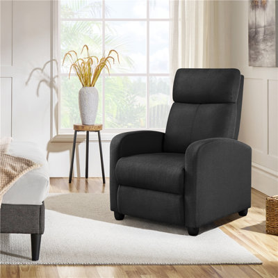 Mcghee 24.5" Wide Recliner Chair, Compact Reclining Chair with Comfortable Seating for Living Room, Bedroom and Home Relaxation Use