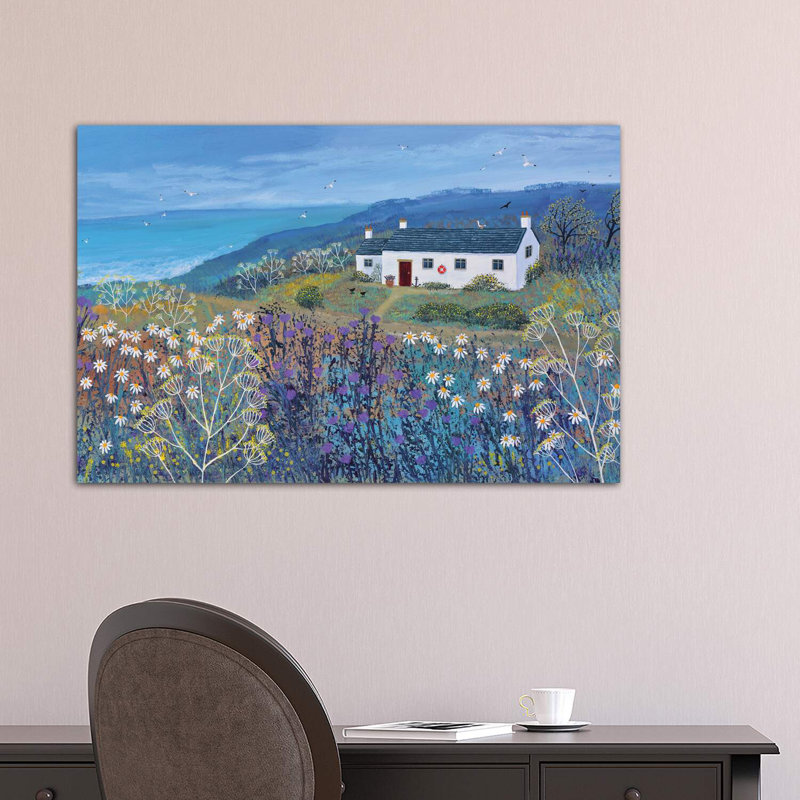 A Place By The Sea by Jo Grundy - Wrapped Canvas Painting, 101.6 cm H x 66.04 cm W x 3.175 cm D