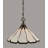 Arrietty Chain Hung Pendant With 16" Pearl & Black Flair Art Glass-32465361-32465362