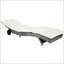 Chaise longue en osier
