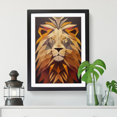 Lion Mural - Single Picture Frame Print