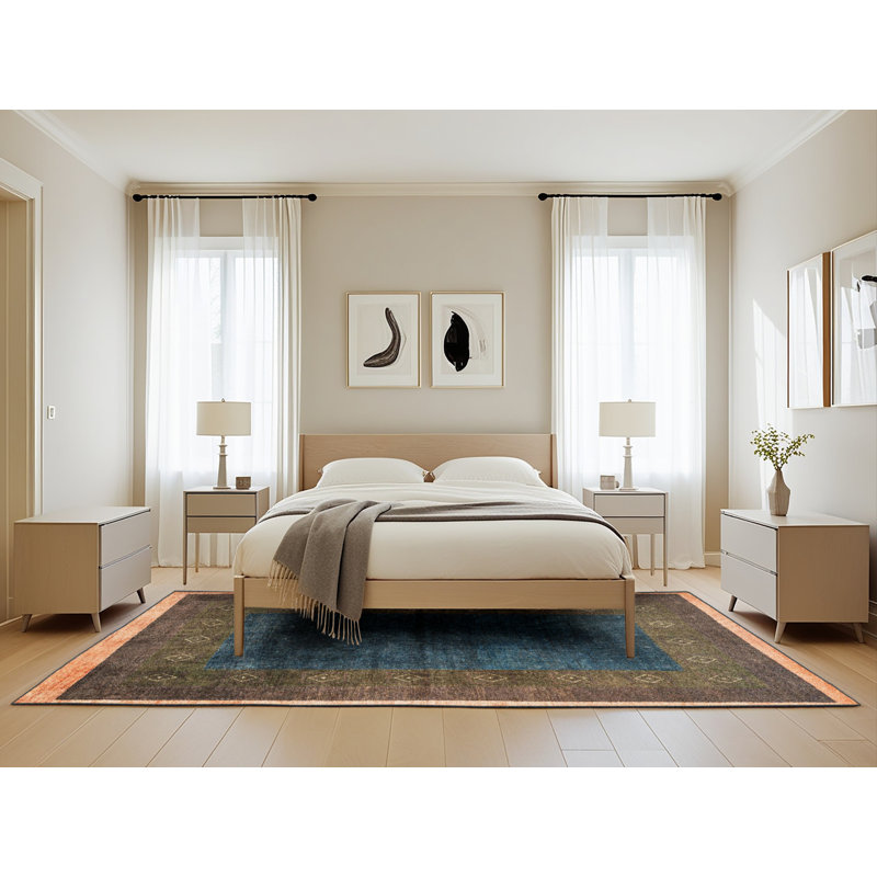 Abstract Indoor Rug, Rectangle 5' x 8'