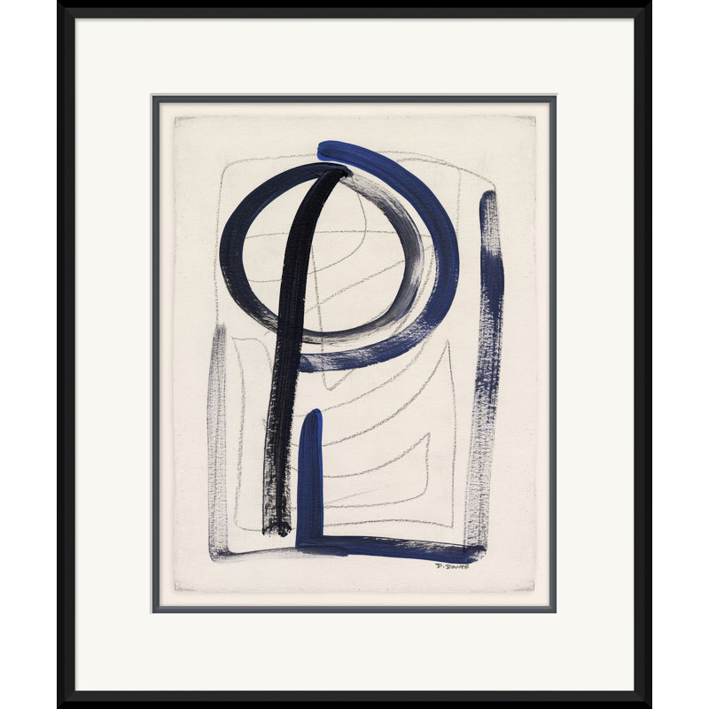 Abstract Shapes In Blue 6 Giclee Print