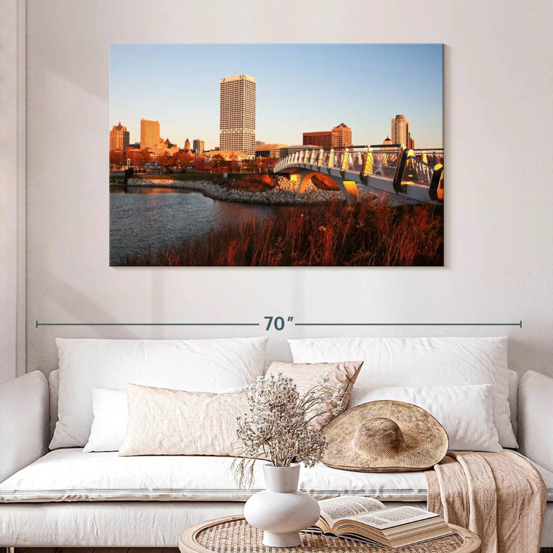 Sireci Milwaukee Autumn Sunset, 32" H x 48" W