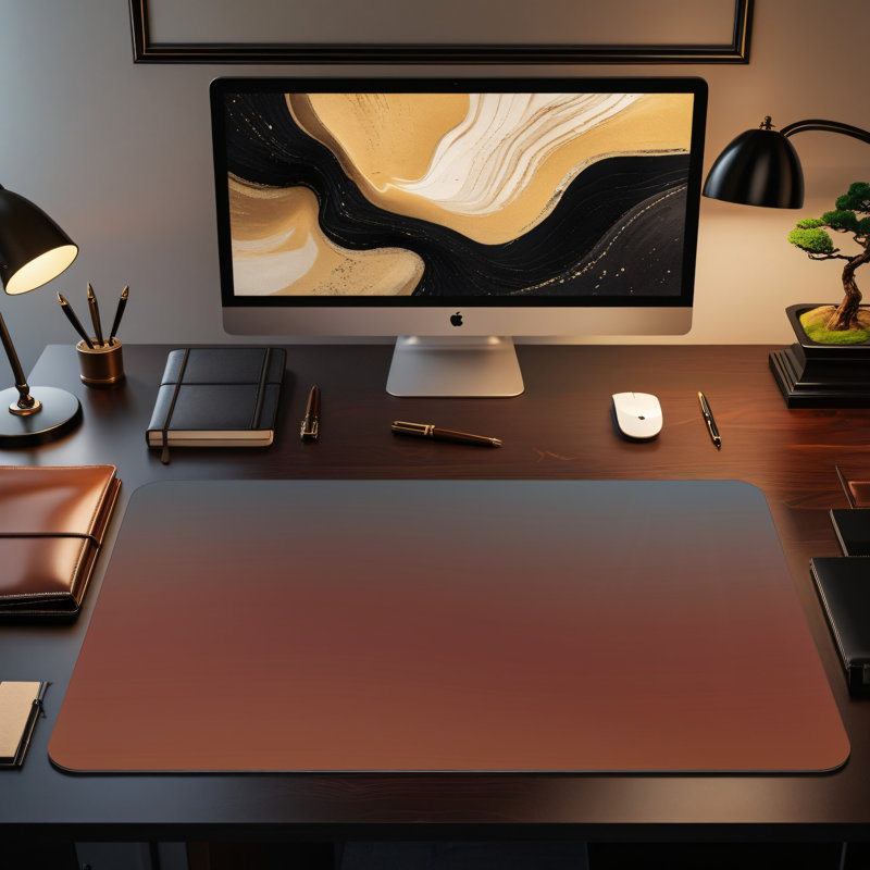 Polyester Desk Pad, 14.4x12.1