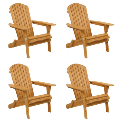 Chaise Adirondack d'extérieur pliable Bradlec Fir