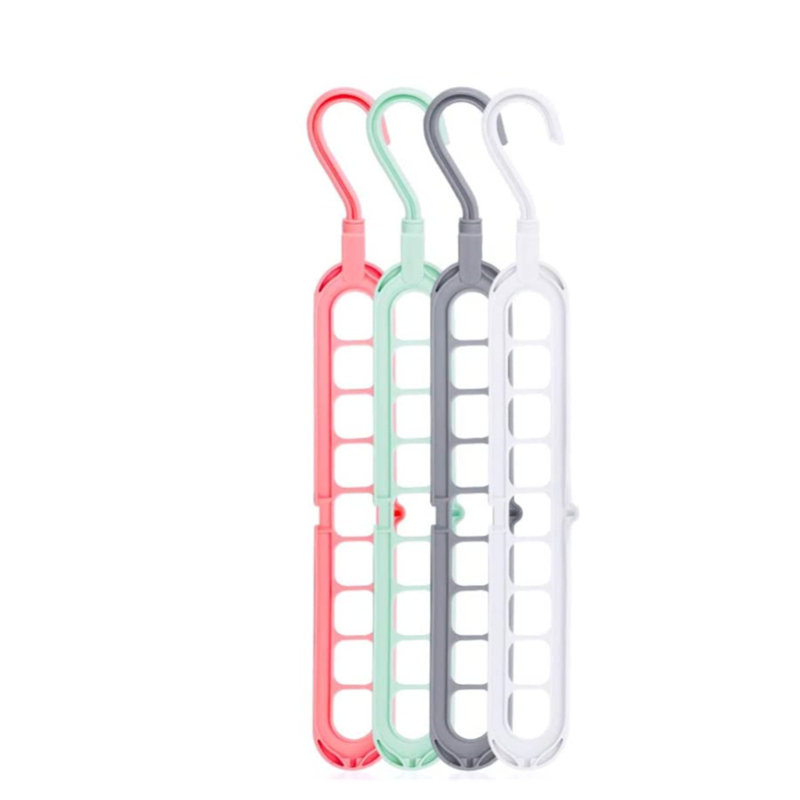 Dysheka Plastic Non-Slip Multi-Layer Hanger