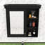 Armoire de salle de bain à miroir avec tablettes réglables, structure robuste en panneau de fibres à densité moyenne-1033225000