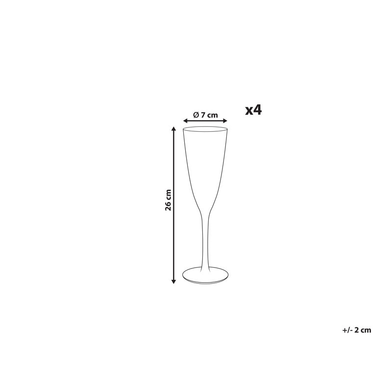 Alianys 250ml Handmade White Wine Glass Set