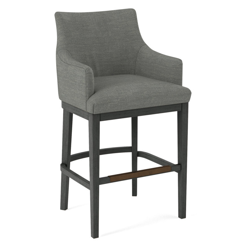 Upholstered Stool, 61626-87, Black