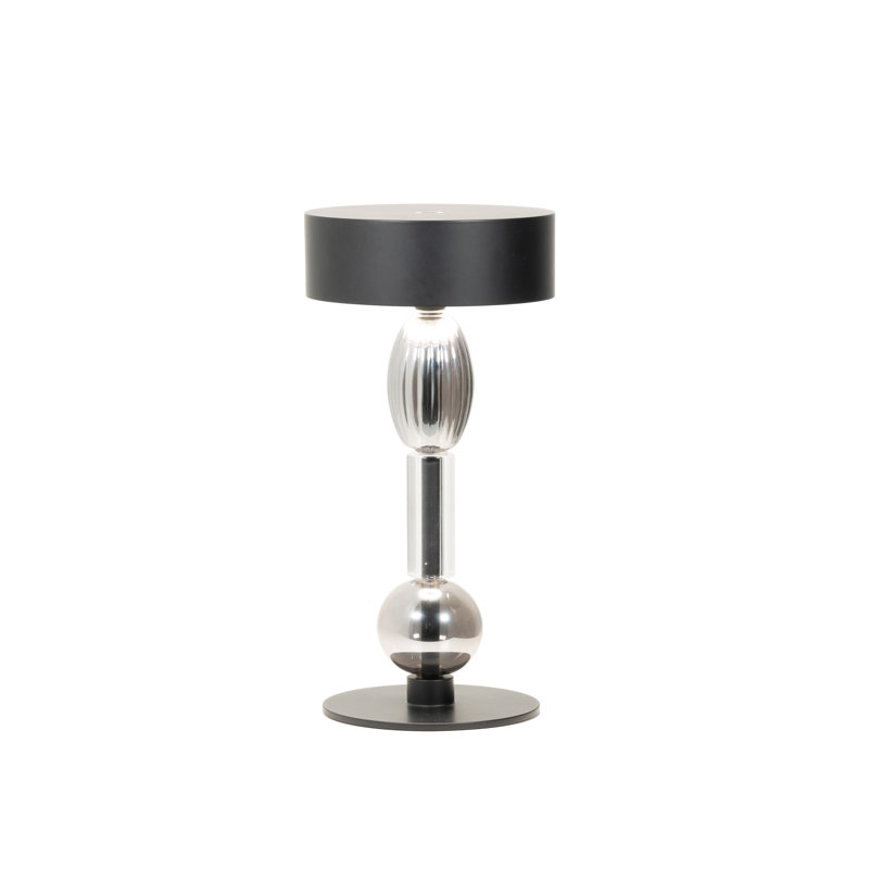 Royal Family Wi-Fi Table Lamp, Titanium with Clear and Gray Glass
