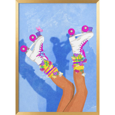 Skate Like A Girl Framed Graphic Art