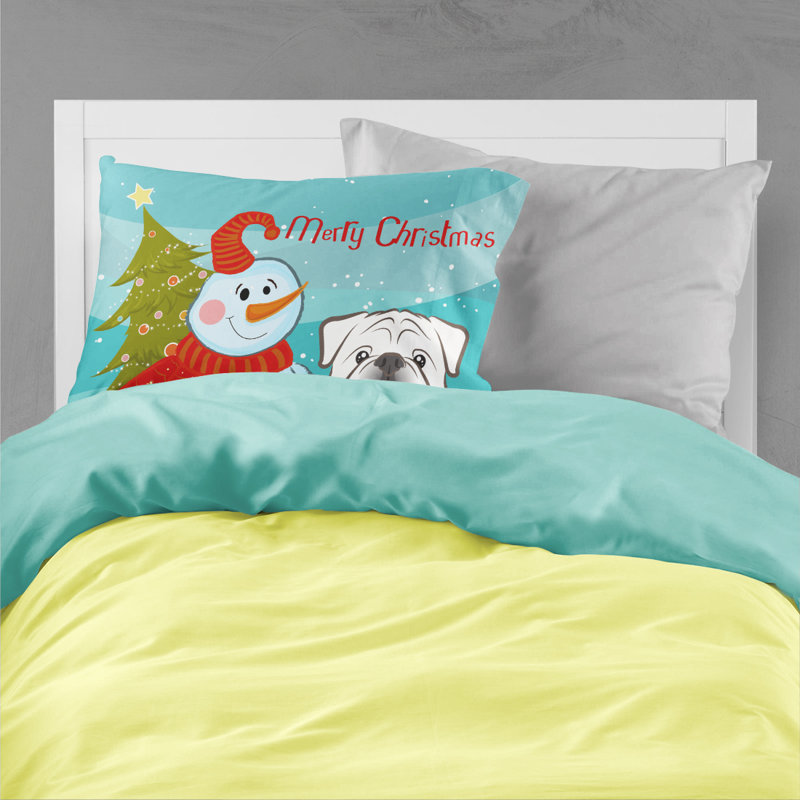 Microfiber, White English Bulldog