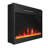 Abimael 22.99'' W Black Electric Fireplace Insert