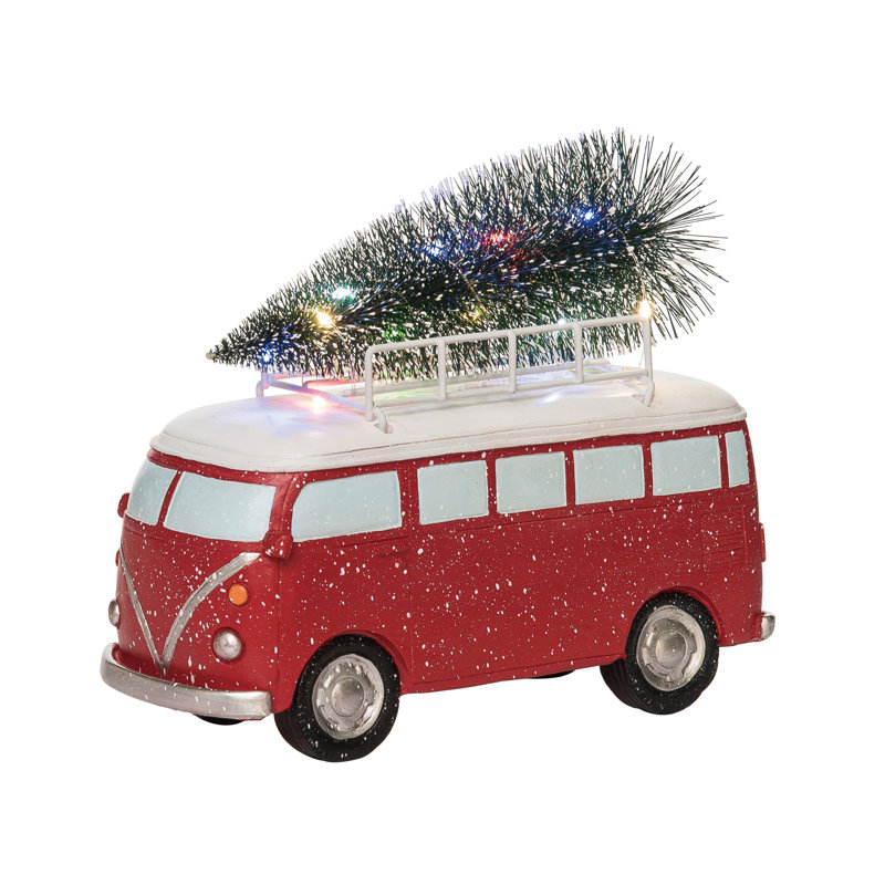 Décoration de Noël rétro en résine 9,5 po