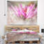 Tapisserie florale rose sur fond abstrait-28487679