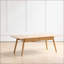 Table basse North American FAS Grade en chêne massif avec 2 tiroirs, 120 x 56 x 45 cm, facile à assembler et amp; Robot-Clean-2100587091-2100587095