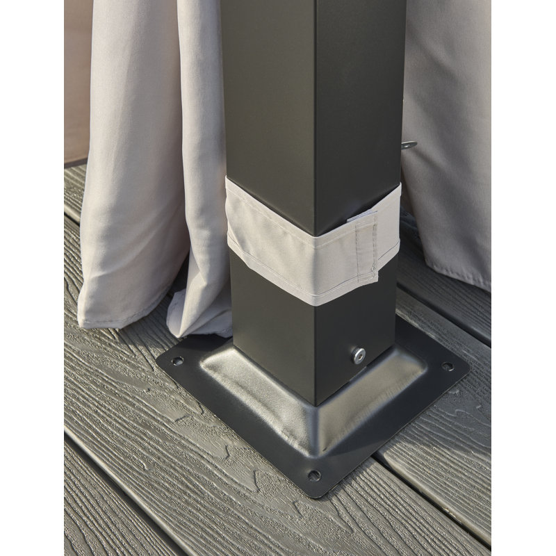 Roselyn 3 x 3m Metal Patio Gazebo