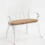 Banc en fonte d'aluminium avec coussin-1041270317