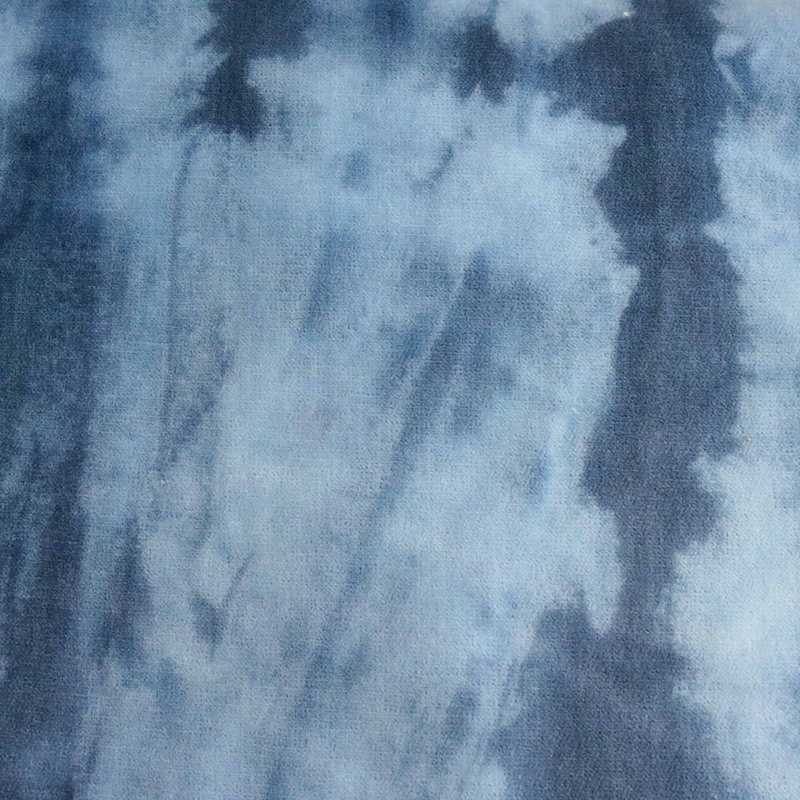 Tissu en velours Janis, Indigo