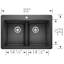 Diamond SILGRANIT 33" L x 22" W Double Bowl Drop-In/Undermount Kitchen Sink-2037236095