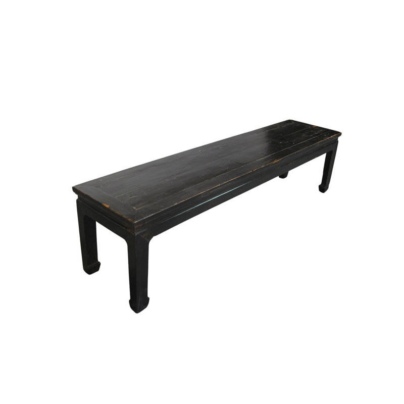 82" Long Vintage Solid Elm Bench