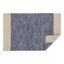 Tapis bleu français en coton tissé à la main Zahir