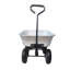 Chariot de jardin à double roue de 4 pi³ avec une capacité de 600 lb et un système de basculement rapide-134112701