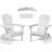 Folding Adirondack Chairs Solid Wood Embossed Grain For Patio Backyard