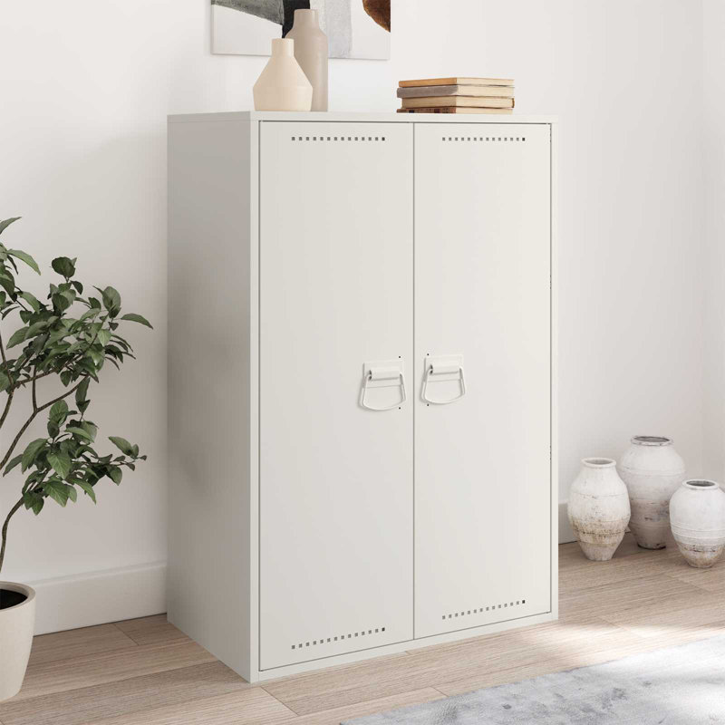 Vidaxl Cabinet Handles Metal Furniture Drawer Door Industrial Hardware Modern, White