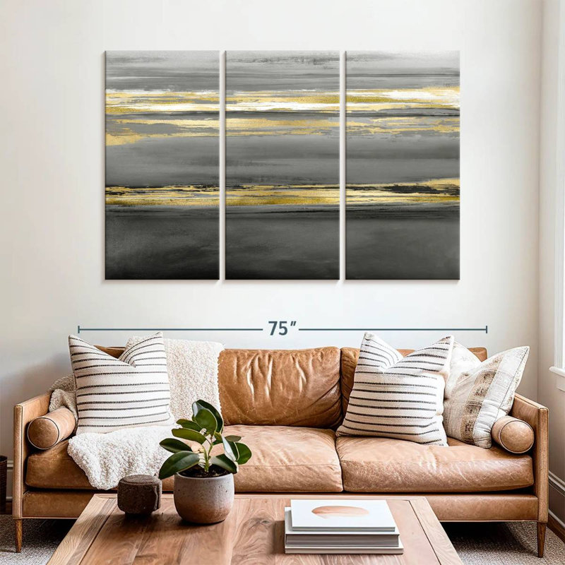 Avery Parallel Lines At Midnight, 42" H x 65" W