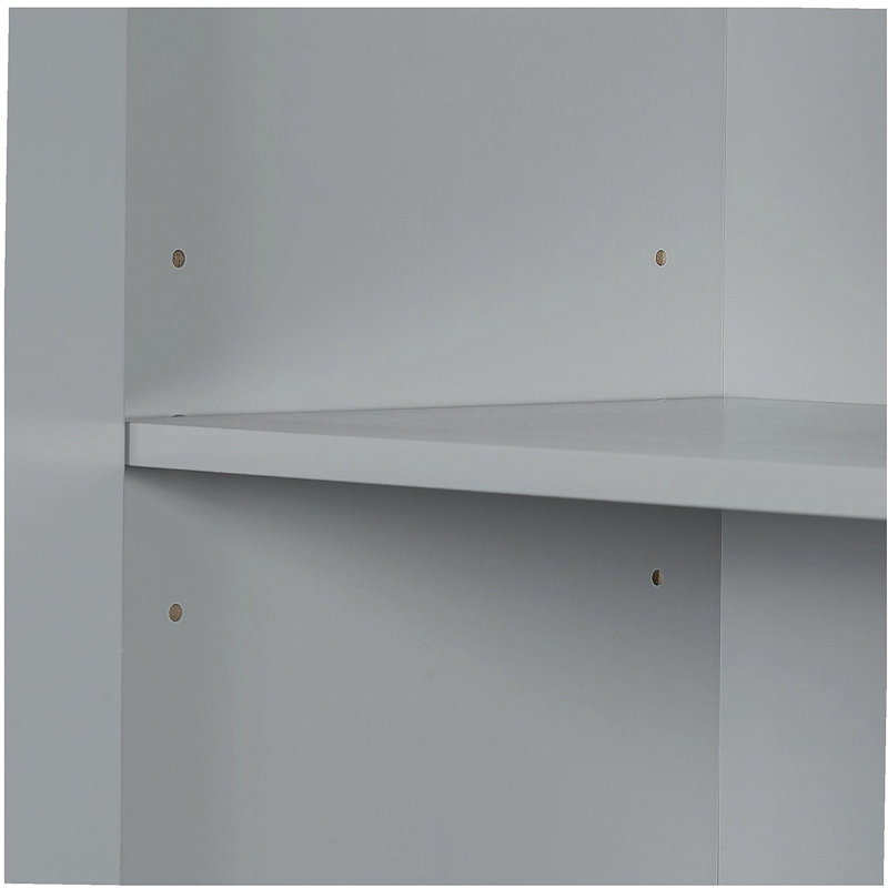 Bathroom Storage Cabinet With Laundry Basket, Gray