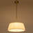 Basye 4 - Light Gold Drum Pendant