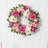 Faux Peony Plastic 22'' Wreath