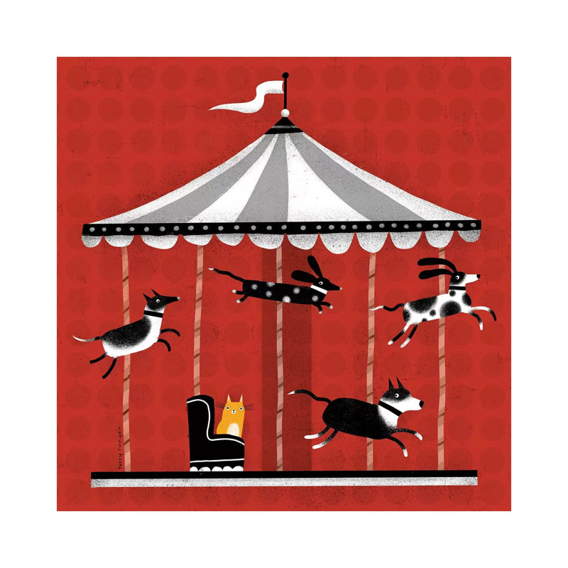 Carousel by Terry Runyan - Wrapped Canvas Gallery-Wrapped Canvas Giclée, 45.72 cm H x 45.72 cm W