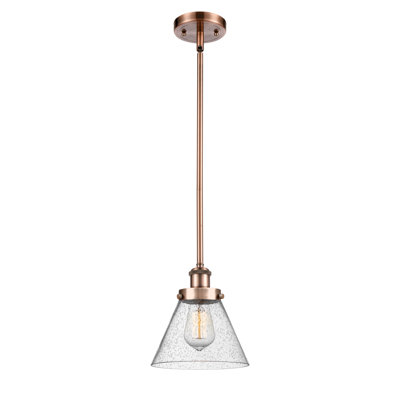 Ballston Urban Cone - 1 Light 8" Hung Mini Pendant