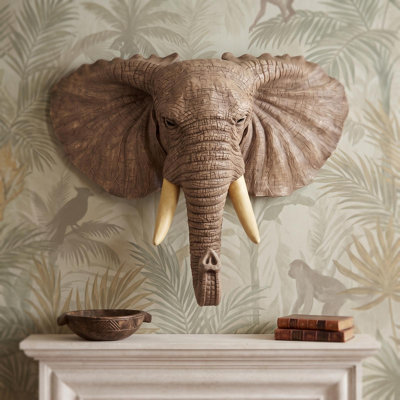 Vaughan Elephant Wall Sculpture