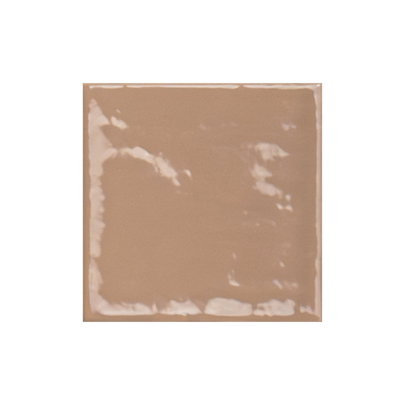 Avereti Terra 4 in. x 4 in. Terracotta Glossy Ceramic Wall Tile, Terra