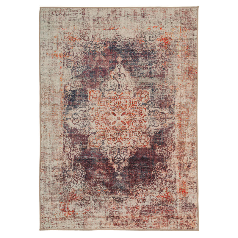 Vintage Look Cotton Flatweave Area Rug, 280cm x 380cm